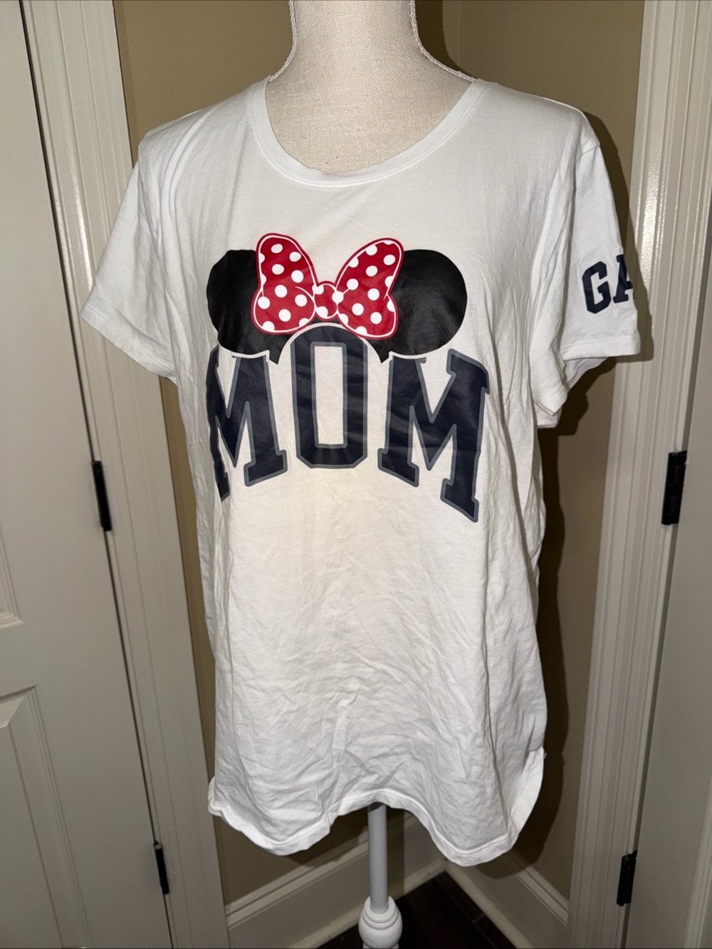 Gap Disney Minnie Mouse Shirt Women Mom White Size XXL